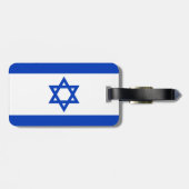 Vlag van Israëlisch Bagagelabel met lederriem (Achterkant horizontaal)