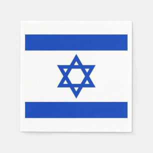 Vlag van Israëlisch papier Napkins Servet