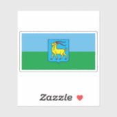 Vlag van Istrië, Kroatië Sticker (Vel)