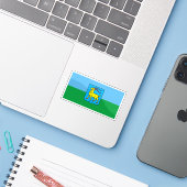Vlag van Istrië, Kroatië Sticker (Laptop met iPhone)