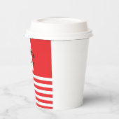 Vlag van Italië Amerikaans vlagpatriottisch Papieren Bekers (Links)