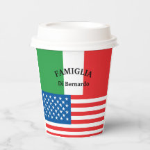 Vlag van Italië Amerikaans vlagpatriottisch