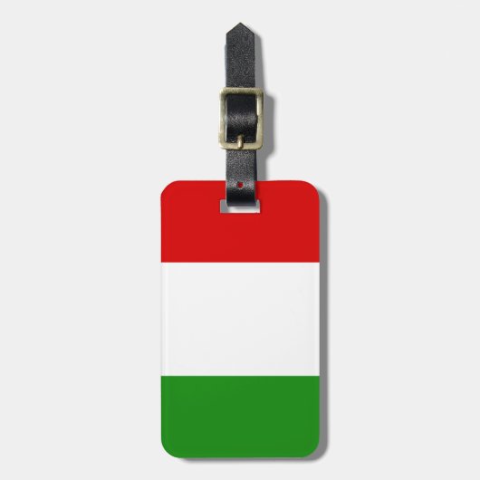 Vlag van Italië Bagagelabel (Voorkant verticaal)