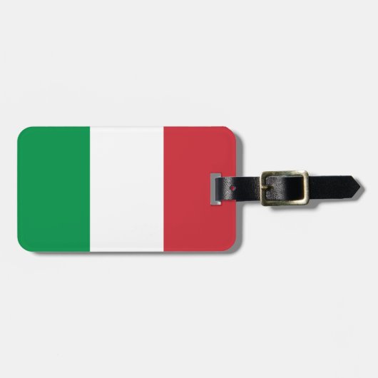 Vlag van Italië Bagagelabel (Voorkant horizontaal)