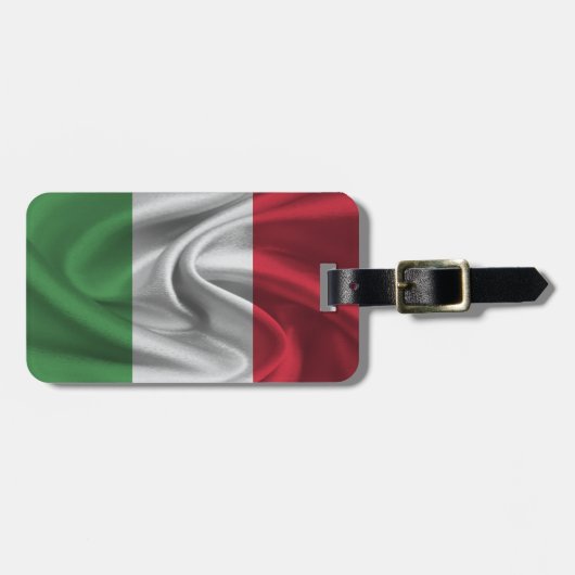 Vlag van Italië Bagagelabel (Voorkant horizontaal)