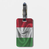 Vlag van Italië Bagagelabel (Achterkant verticaal)