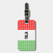 Vlag van Italië Bagagelabel (Voorkant verticaal)