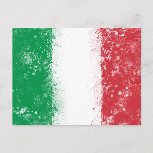 Vlag van Italië Briefkaart (Voorkant)