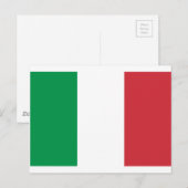 Vlag van Italië Briefkaart (Voorkant / Achterkant)