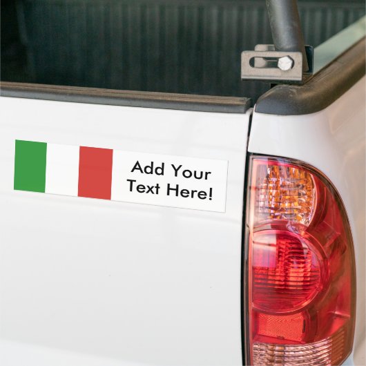 Vlag van Italië Bumpersticker (Op Truck)