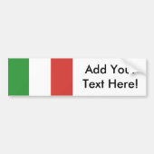 Vlag van Italië Bumpersticker (Voorkant)