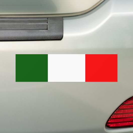 Vlag van Italië Bumpersticker (Op auto)