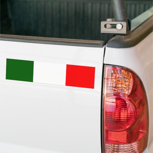 Vlag van Italië Bumpersticker (Op Truck)