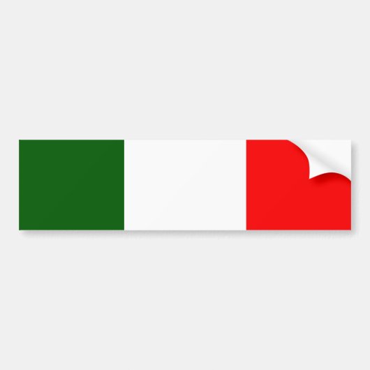 Vlag van Italië Bumpersticker (Voorkant)