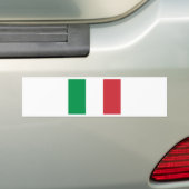 Vlag van Italië Bumpersticker (Op auto)