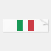Vlag van Italië Bumpersticker (Voorkant)