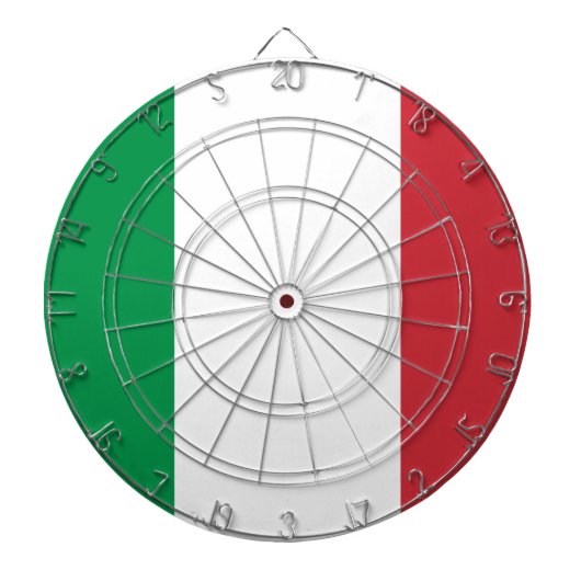 Vlag van Italië Dartbord (Voorkant)
