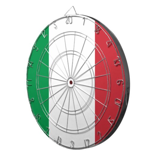 Vlag van Italië Dartbord (Voorkant Rechts)