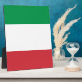 Vlag van Italië Fotoplaat (Zijkant)