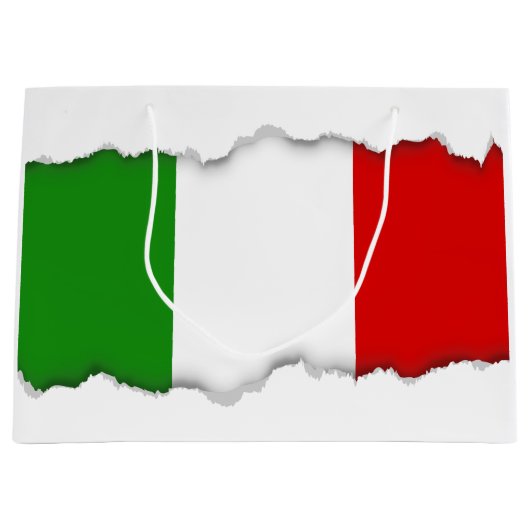 Vlag van Italië Groot Cadeauzakje (Voorkant)