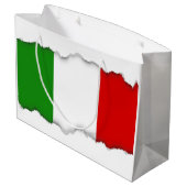 Vlag van Italië Groot Cadeauzakje (Achterkant Gekanteld)