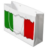 Vlag van Italië Groot Cadeauzakje (Voorkant Gekanteld)
