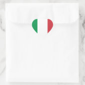 Vlag van Italië Hart Sticker (Tas)