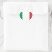 Vlag van Italië Hart Sticker (Tas)