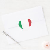 Vlag van Italië Hart Sticker (Envelop)