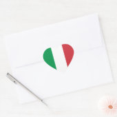 Vlag van Italië Hart Sticker (Envelop)
