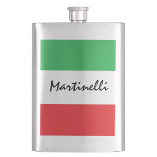 Vlag van Italië Italiaanse Tricolore Gepersonalise Heupfles