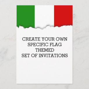 Vlag van Italië Kaart