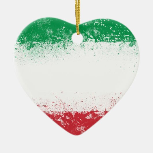 Vlag van Italië Keramisch Ornament (Voorkant)