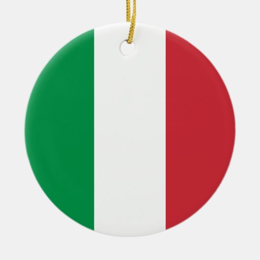 Vlag van Italië Keramisch Ornament (Voorkant)
