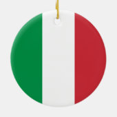Vlag van Italië Keramisch Ornament (Achterkant)