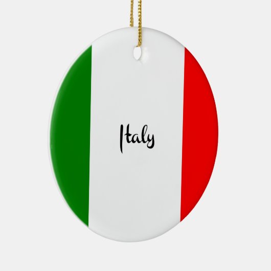 Vlag van Italië Keramisch Ornament (Rechts)