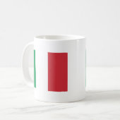 Vlag van Italië Koffiemok (Voorkant links)