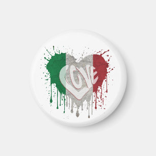 Vlag van Italië liefde Magneet