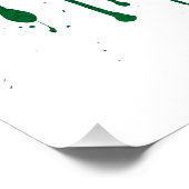 Vlag van Italië liefde Perfect Poster (Hoek)