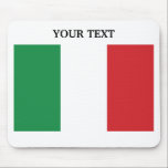 Vlag van Italië Muismat<br><div class="desc">Vlag van Italië gepersonaliseerd geschenk.</div>