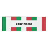 Vlag van Italië Naambadge (Voorkant)
