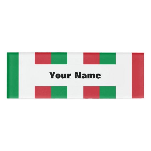 Vlag van Italië Naambadge (Voorkant)