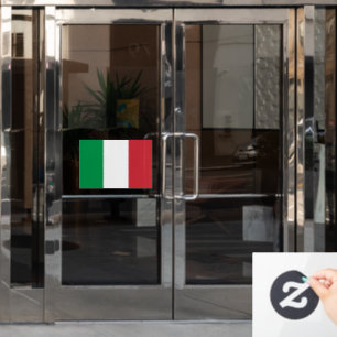 Vlag van Italië op maat gesneden Raamsticker