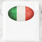 Vlag van Italië Ovale Sticker (Tas)
