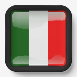 Vlag_van_Italië Papieren Bordje