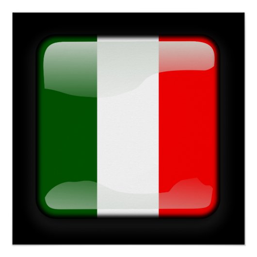 Vlag van Italië Perfect Poster (Voorkant)
