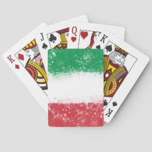 Vlag van Italië Pokerkaarten
