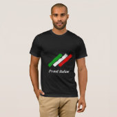 Vlag van Italië. Proud Italiaans. T-shirt (Voorkant volledig)