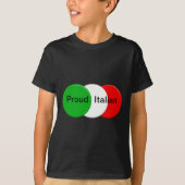 Vlag van Italië. Proud Italiaans. T-shirt (Voorkant)