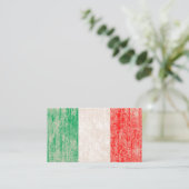 vlag van italië punch card klantenkaartje (Staand voorkant)